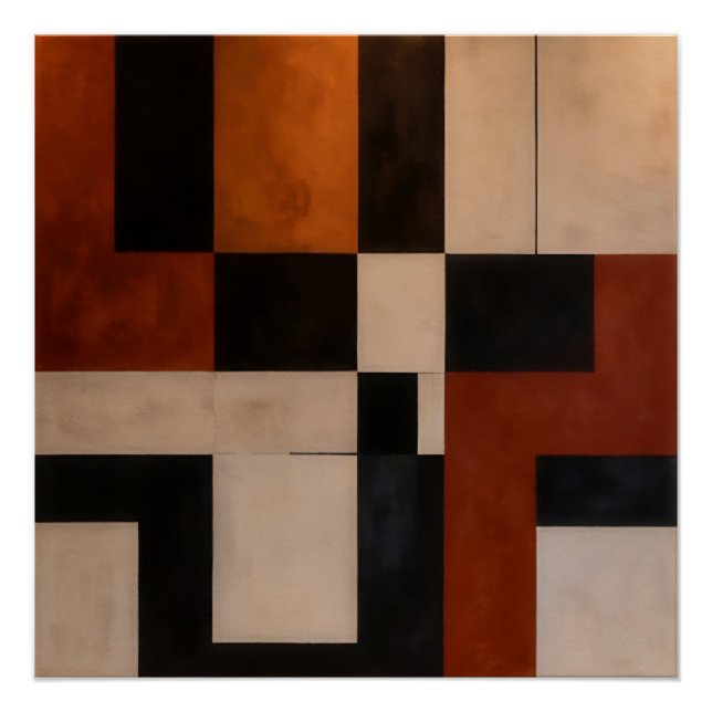 Poster Harmonie Abstraite (Devant)