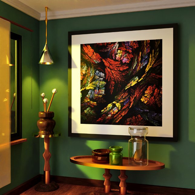 Poster Harmonie des couleurs Art Abstrait (Color Harmony Abstract Art Poster)