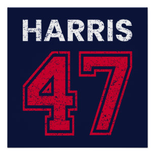 Poster Harris 47 I - Kamala Harris Pour Président