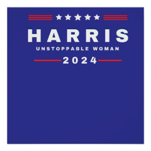 Poster Harris Femmes imparables   Élection 2024