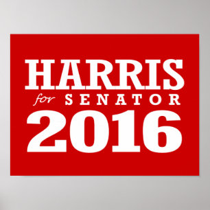 POSTER HARRIS POUR LE SÉNATEUR 2016