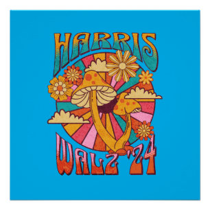 Poster Harris Walz 2024 pour Président