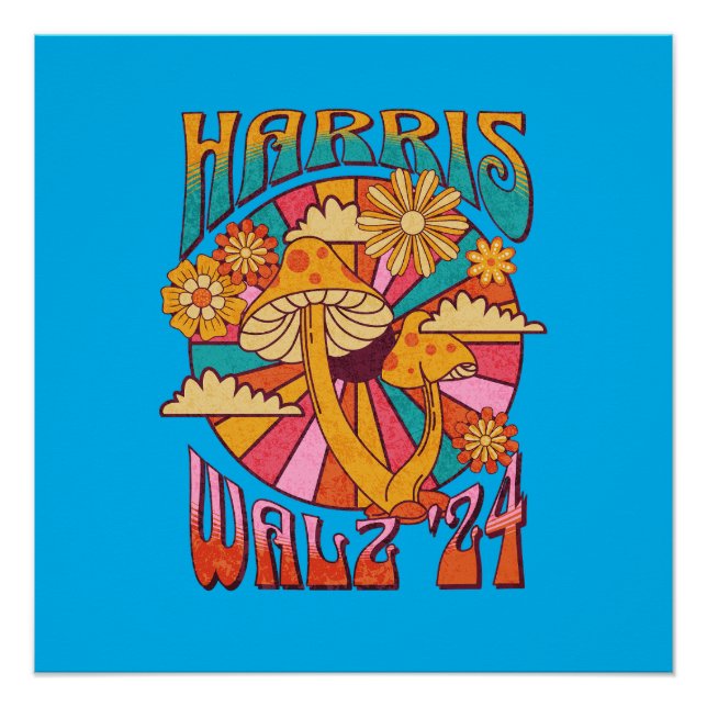 Poster Harris Walz 2024 pour Président (Devant)
