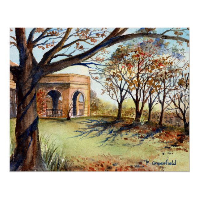 Poster Harrogate de Valley Garden par Farida Greenfield (Devant)