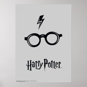 Poster Harry Potter   Cicatrice de foudre et Lunettes