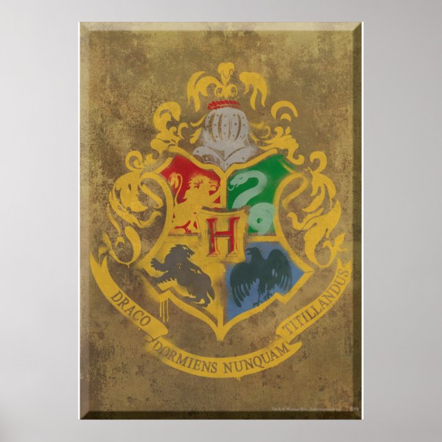 Poster Harry Potter | Cimier de Poudlard rustique (Devant)