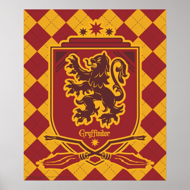 Poster Harry Potter | Gryffindor Blason QUIDDITCH™ (Devant)