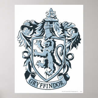 Poster Harry Potter | Gryffindor Crest Blue