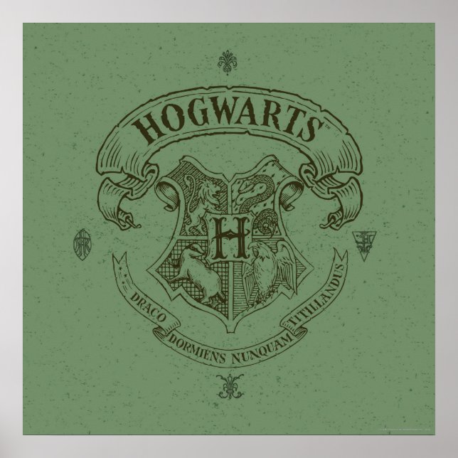 Poster Harry Potter | Hogwarts Banner Crest (Devant)