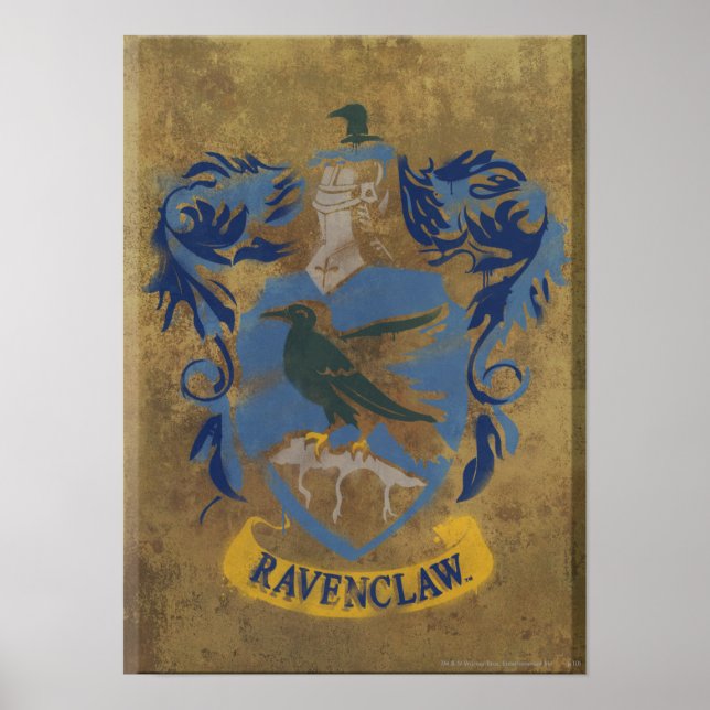 Poster Harry Potter | Rustic Ravenclaw Painting (Devant)