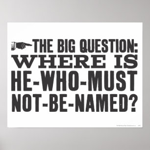 Poster Harry Potter Spell   Où est Voldermort ?