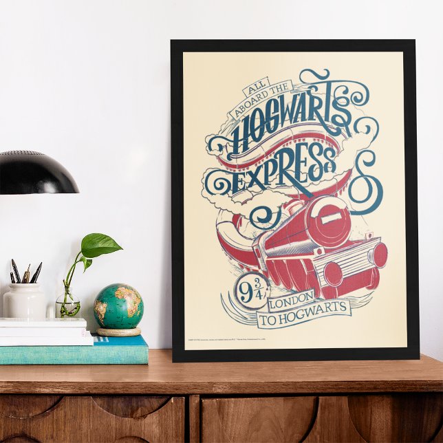 Poster Harry Potter | Typographie Express Hogwarts (Créateur téléchargé)