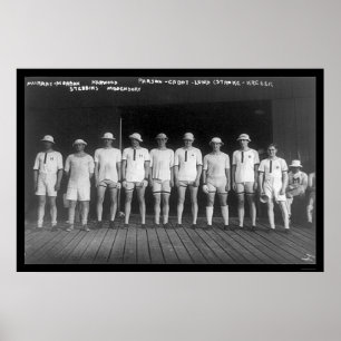 Poster Harvard Varsity Rowing Crew 1915