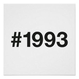 Poster Hashtag 32 Anniversaire 1993