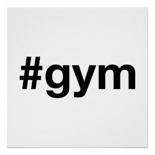 Poster Hashtag GYM