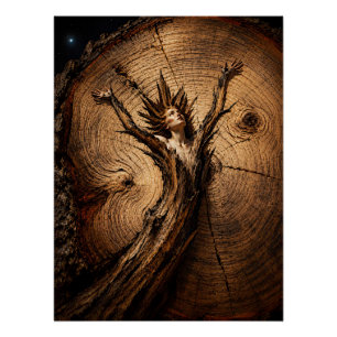 Poster “Hathoria” – Portrait d'une femme dans la nature