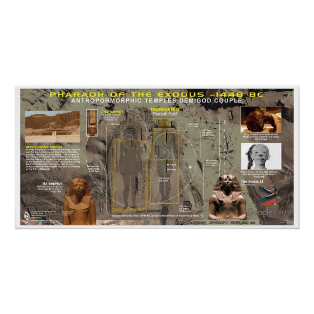 Poster Hatshepsut II Pharaon de l'Exode -1448 av. (Devant)