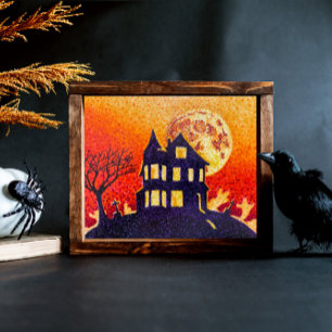 Poster Haunted House Halloween Imprimer