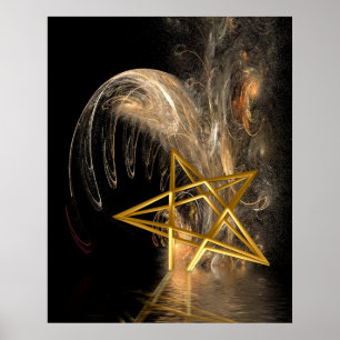 Poster Hausse du pentagramme