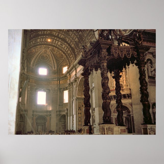 Poster Haut autel de la basilique Saint-Pierre, Vatican,  (Devant)