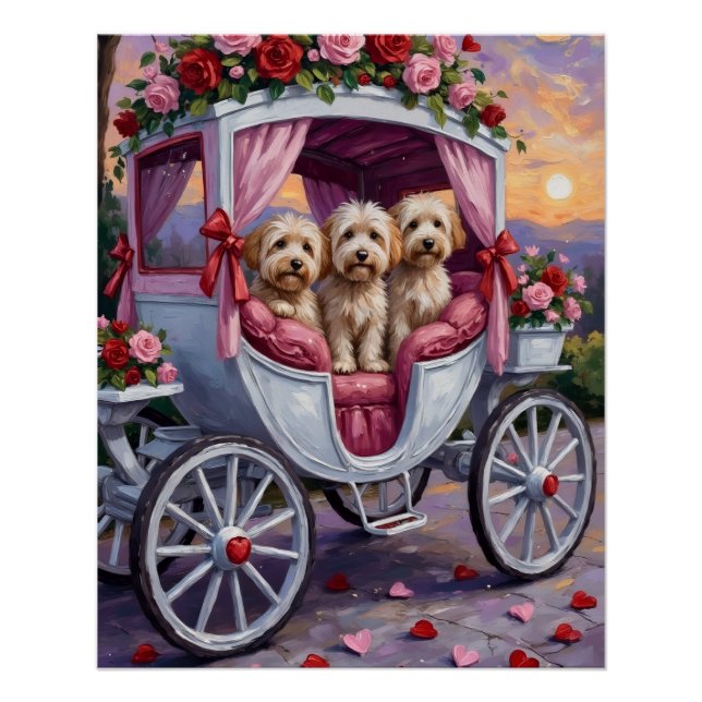 Poster Havanese Dog Valentine's Day  (Devant)