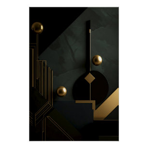 Poster Havre Minimaliste Lumière Dorée