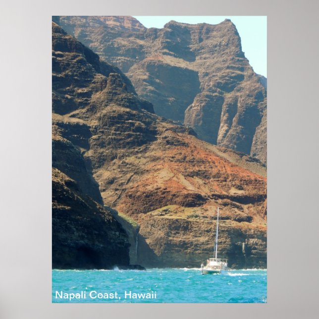 Poster - Hawaii Coastline (Devant)