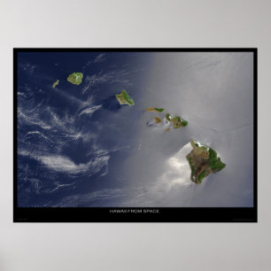 Poster Hawaii de l'espace