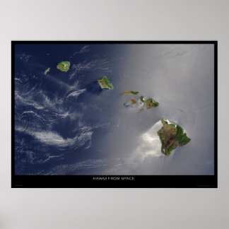 Poster Hawaii de l'espace