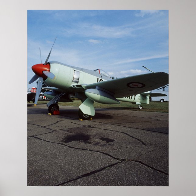 Poster Hawker Sea Fury au CAF, Minnesota Wing, au 2 (Devant)