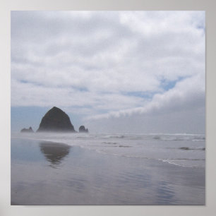Poster Haystack Rock Beach