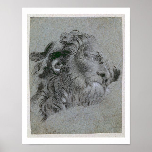 Poster Head of a River-God, c.1751 (Devant)