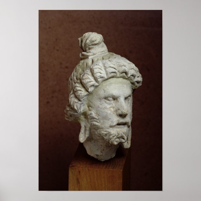 Poster Head of Brahma, Afghanistan, 2nd-4th century (Devant)