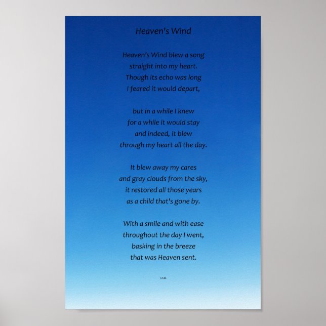 Poster Heaven's Wind (Devant)