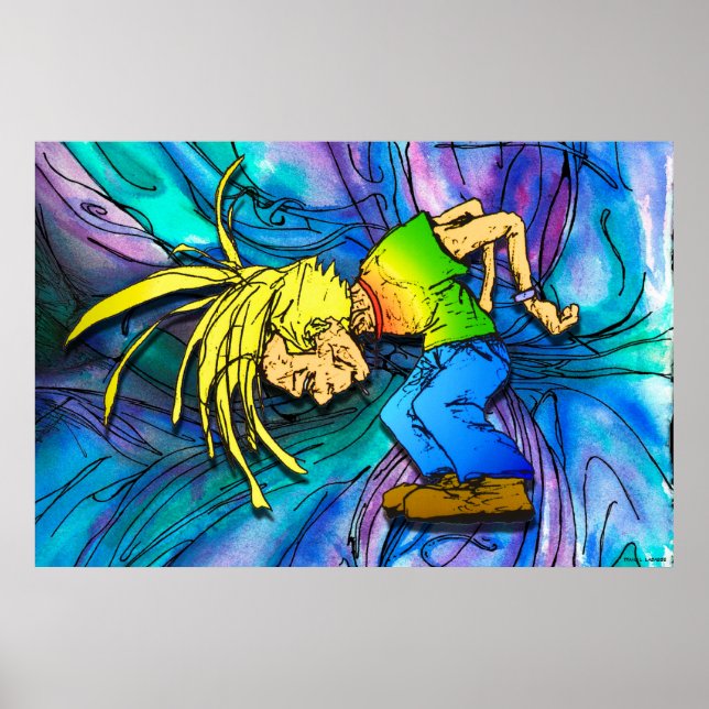 Poster Heavy Metal Mosh Pit Head Banger Party Animal (Devant)