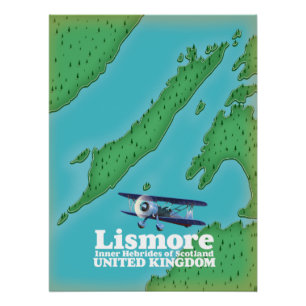 Poster Hébrides intérieures d'Écosse, Lismore.