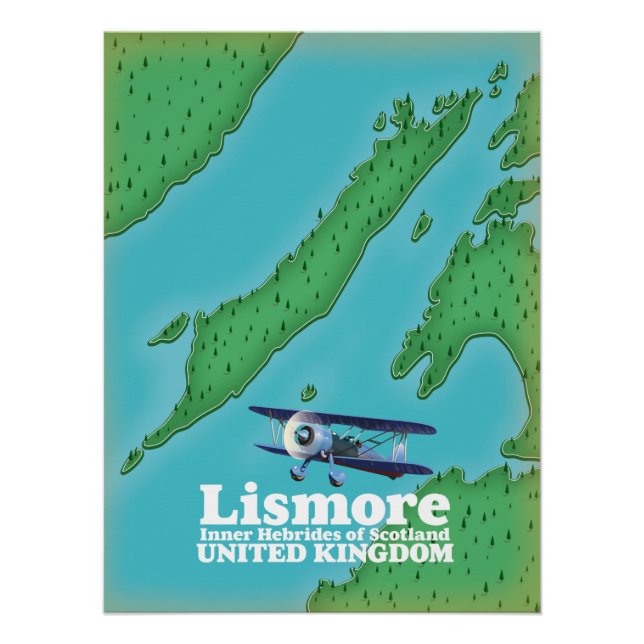Poster Hébrides intérieures d'Écosse, Lismore. (Devant)