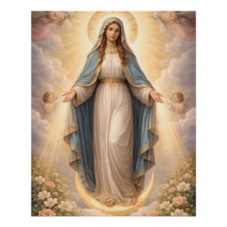 Poster Heilige Mutter Gottes Göttliche Liebe & Schutz´11