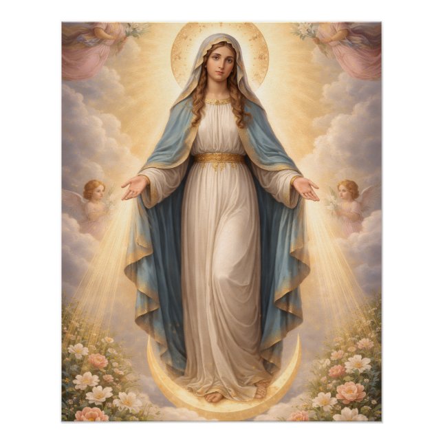 Poster Heilige Mutter Gottes Göttliche Liebe & Schutz´11 (Devant)
