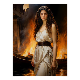 Poster "Helen intemporelle : le catalyseur de Troy"