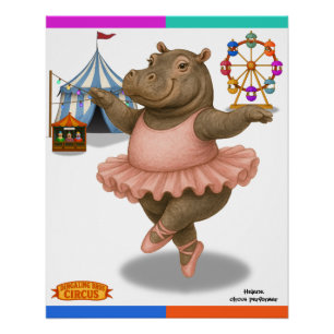 Poster Hélène, artiste de cirque