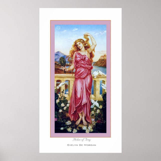 Poster Hélène de Troy ~ Evelyn De Morgan (Devant)