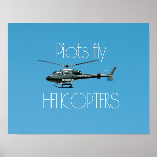 Poster Hélicoptères Pilot (Devant)