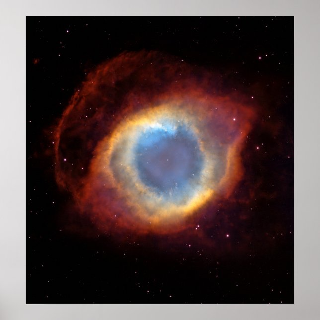 Poster Helix Nebula (télescope Hubble) (Devant)