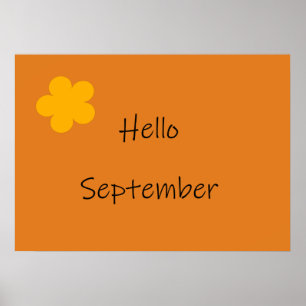 Poster "Hello September"