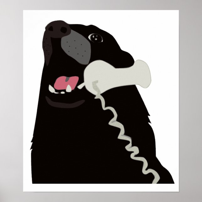Poster HELLO YES THIS IS DOG telephone phone (Devant)