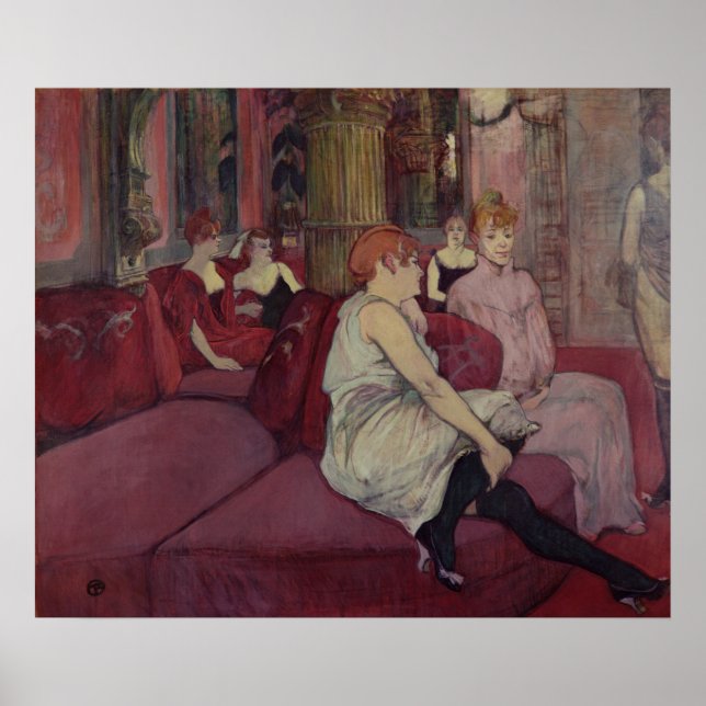 Poster Henri de Toulouse-Lautrec | Dans le Salon de la Ru (Devant)