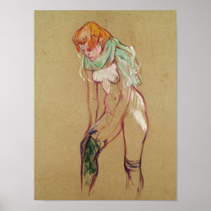 Poster Henri de Toulouse-Lautrec Woman Pulling Up her S