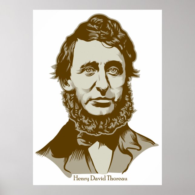 Poster Henry David Thoreau (Devant)