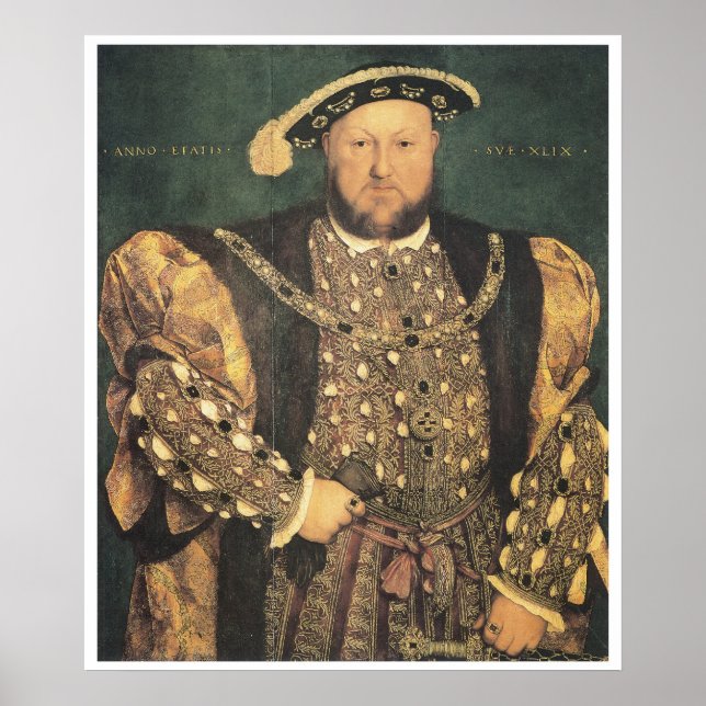 Poster Henry VIII, 1539-40 Hans Holbein le jeune (Devant)